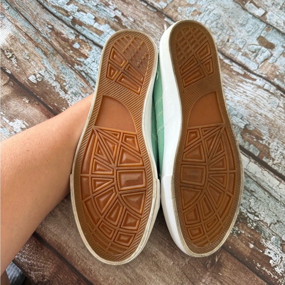 Mint Green  Canvas Sneakers - Picture 3 of 5
